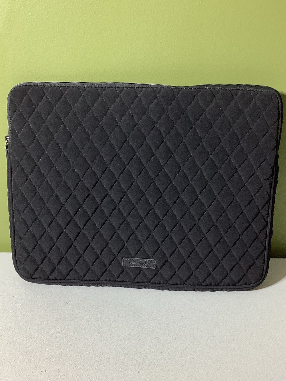 Vera Bradley black quilted laptop/tablet sleeve